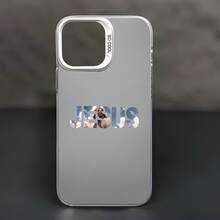 Funda de Teléfono: Funda Estética con Cita Cristiana de Jesús para iPhone 17 16 11 15 14 13 12 Pro Max Plus, Funda Negra y Plateada a Prueba de Golpes, Regalos de Cumpleaños y Navidad para Mujeres y Hombres - Negro - Ver 7