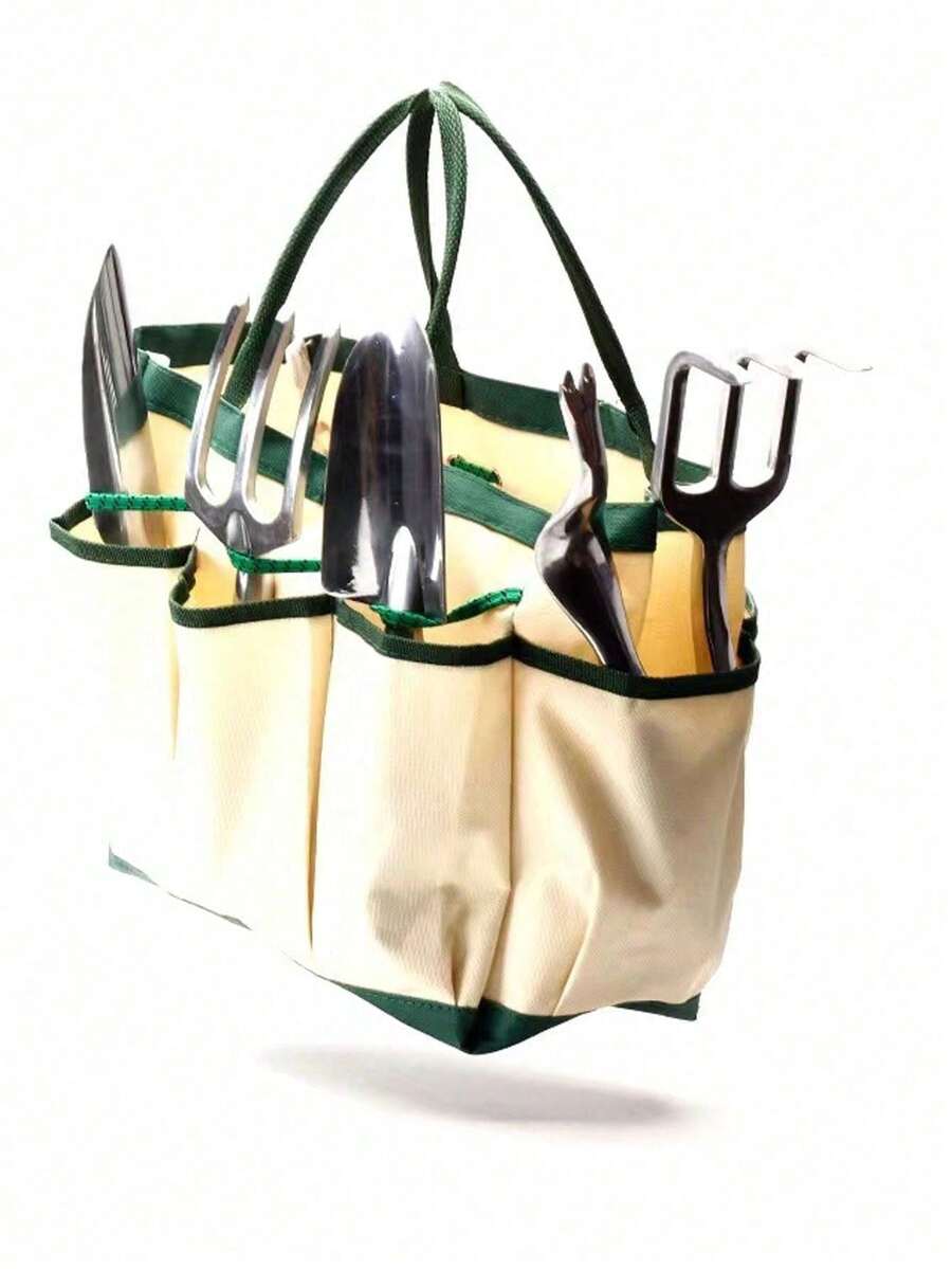 Bolsa de almacenamiento grande para herramientas de jardinería y florería, bolsa de almacenamiento colgante de tela Oxford, bolsa de plantación de jardín duradera para sostener palas y otras herramientas de jardinería - multicolor - Ver 1