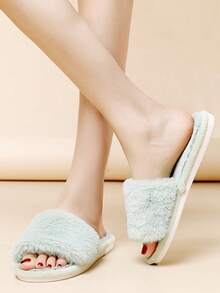 定制新娘拖鞋、毛绒伴娘拖鞋、个性化新娘拖鞋、圣诞派对礼物、毛绒拖鞋、生日礼物、母亲节礼物、毕业礼物 - 彩色 - 查看 11