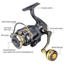 Carrete de pesca giratorio, carrete de pesca de alta velocidad, relación de transmisión, accesorios de pesca - Amarillo - Ver 4
