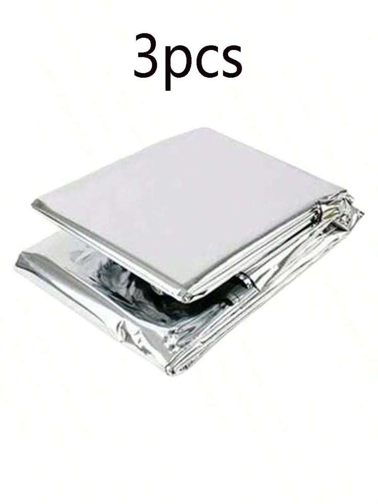 露营求生毯，地震隔热应急毯，便携式银色户外露营保暖毯 - 彩色 - 查看 16