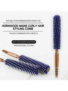 Curling Comb, Curling Iron With Handle, Suitable For Hairdressers, Beauty Salons And Women's Home Use, Two-In-One Curling And Straightening Comb, Hair Comb, Brush, Hair Styling Tool - Multicolor - View 1