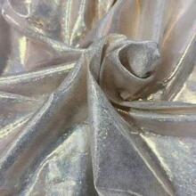 1pc Laser Holographic Metallic Shiny Fabric, Soft Drape Easy Cut Design For DIY - Multicolor - View 47