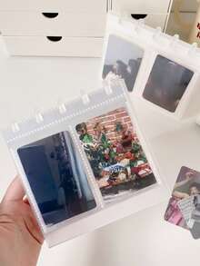 3-Inch/4-Inch Photo Album, Desktop Upright Calendar Photo Album, Idol Rice Cake Making Small Card Storage Album - Platform - View 2