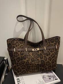 高端麂皮女士手提包，大容量，2026新款时尚百搭单肩手提包，通勤手提包，休闲格纹单肩通勤包 - 彩色 - 查看 11