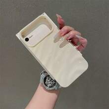 极简主义 3D 波浪图案手机壳，适用于 17 Pro Max/17 Pro/17 Air/17/16 Pro Max/16/16 Pro/16 Plus/15/15 Pro Max/15 Pro/11/12/13/14 Pro Max/11 Pro/11 Pro Max/12 Pro/12 Pro Max/13 Pro/13 Pro Max/14 Pro/14 Pro Max，软壳，优雅而富有创意 - 白色 - 查看 6