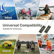 2pcs Super Loud Emergency Whistle, Triple Frequency Outdoor Survival Whistle, Suitable For Outdoor Emergencies, Hiking, Camping And Sports Safety - Durable PP Material, Compact And Lightweight Design, Rescue Signal Whistle With Keychain, First Aid Whistle, Student Practice Whistle, Referee Whistle, Travel Mountaineering Survival Whistle, High Pitch Earthquake Rescue Whistle - Multicolor - View 11