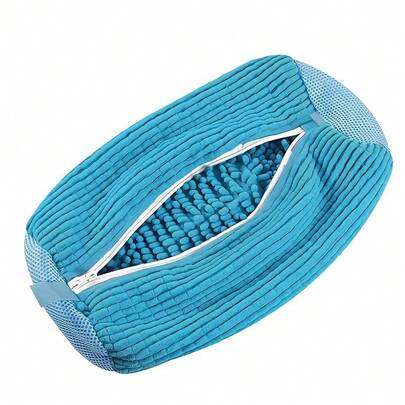 1pc Slouchy Shoe Cleaning Tool, Washing Machine Dedicated Shoe Washing Bag, Prevents Tangling And Deformation, Hands-Free Cleaning, Cleans Shoes Thoroughly