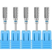 5 Pcs Tungsten Carbide Nail Drill Bits, Suitable For Gel Polish Removal And Nail Polishing, Professional Nail File, Manicure Tools. - Multicolor - View 20