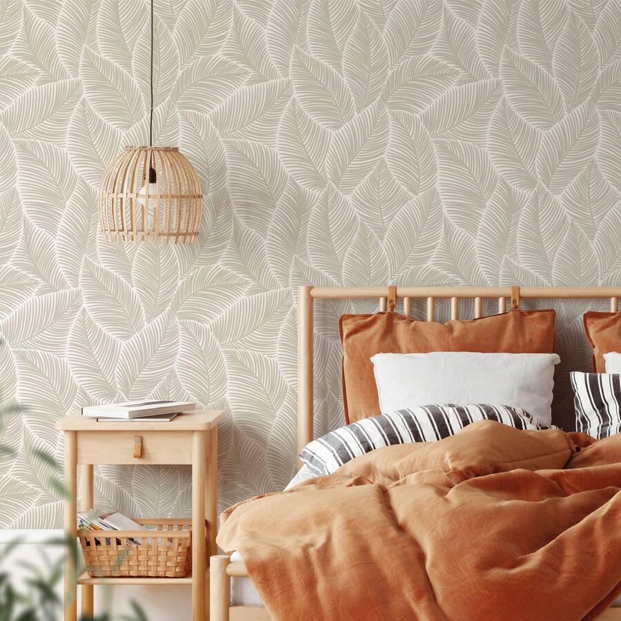 1 Piece Extra Long 45 X 300 Cm (1. 5m Self-Adhesive Wallpaper - Self-Adhesive, Waterproof, Removable Leaf Pattern Wallpaper - Modern Minimalist Vinyl Wallpaper For Living Room, Bedroom, Kitchen - Easy Installation & Damage-Free Removal - Home Culture Wallpaper, Wall Covering, Contemporary Style, Durable Material, Decorative Wall Art, Interior Architects - RW580-3M - 查看 1