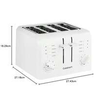 Cuisinart CPT-122 Tostador color Blanco 2 Piezas - 4 rebanadas - Ver 5