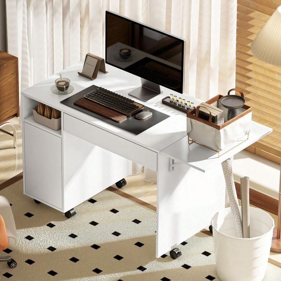 Home Office Desks - White - View 1
