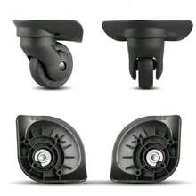 076 Stroller Box Accessories, Luggage Repair Wheels, Swivel Wheels, Caster Wheels Repair, Luggage Repair Parts - Black - View 1
