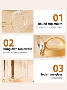 1 cốc sữa chua yến mạch 400ml (có thìa và nắp), cốc sữa chua ăn sáng, hộp đựng ngũ cốc, cốc, 1 chai nước sữa chua trái cây, dùng để đựng nước, đồ uống, sữa, yến mạch ngâm qua đêm, salad, sữa chua, đồ ăn nhẹ và gia vị - Hũ thủy tinh miệng rộng có thìa để dễ múc, hũ thủy tinh kín đựng thực phẩm, hộp thủy tinh, hũ đựng, quà tặng cho nữ, quà tặng gia đình - Nhiều màu - Xem 8