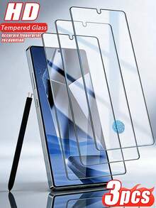 3pcs Compatible Tempered Glass Screen Protector Set, 9H Hardness, Fingerprint Unlock, High Definition, Compatible With Phone Cases, Precise Cutting, Anti-Fingerprint, Full Edge Coverage, Shatter-Resistant, Suitable Compatible With Samsung S21/S22/S23/S24/S25/S25 Plus/S25 Ultra/S25 Edge/S26/S26 Plus/S26 Ultra And Other Models. - Clear - View 23