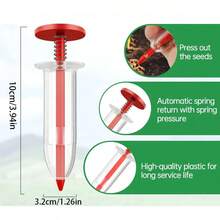 Adjustable Depth Manual Seed Planter - Lightweight Gardening Tool For Vegetables/Flowers With Seed Spacing Control - 10cm*3.2cm - View 2