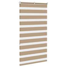 vidaXL Doppelrollo Sandbraun 70x150 Cm Stoffbreite 65,9 Cm Polyester - one-size - View 5