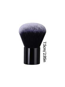 1pc Portable Nail Powder Brush, Metal Short Handle Design With Soft Bristles For Easy And Quick Nail Powder Cleaning, Suitable For Beginners And Makeup Use - Black - View 8