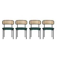 Dining Chairs - Green + Velvet-1 - View 5