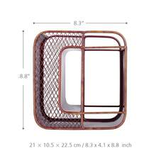 Botellero decorativo de escritorio con forma de letra O, de hierro resistente, para exhibición y almacenamiento, decoración del hogar - Burdeos - Ver 7