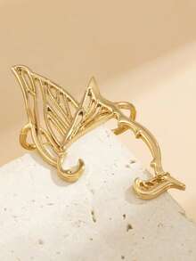 2pcs Butterfly Elf Ear Cuffs - Fashion Metal Earrings, Perfect For Halloween, Music Festivals, And Daily Parties, Sweet Cool Retro Style, Must-Have Accessory For Girls And Women, Ideal Holiday Gift - Multicolor - View 12