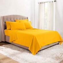 Clara Clark - Sábanas Amarillo Doble 1 - Amarillo - Ver 3