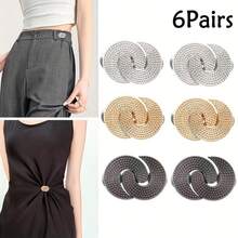 2/4/6pcs Detachable Buckle Waist Cincher, Adjustable Waist Clip-On Buckle For Jeans, Waist Shaper - Multicolor - View 22