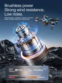 TOKQI 2026新款四轴飞行器无人机，配备人性化FPV大屏遥控器、光流悬停、无刷电机、三摄像头系统、智能避障功能，是初学者和青少年理想的节日礼物。 - 彩色 - 查看 7