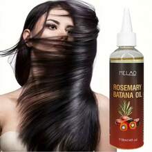 Rosemary Batana Oil, MELAO Rosemary Batana Hair Oil, For Dry Damaged Frizzy Hair, Nourishes And Smoothes Hair, Adds Shine And Softness, Lightweight Non-Greasy Formula, 118ml/4fl.Oz - 正裝 - 查看 2