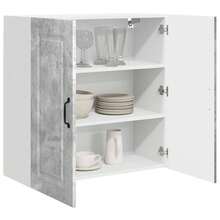 vidaXL Küchenschrank Kalmar Beton Grau 80 X 31 X 80 Cm Holzwerkstoff - Grau - Übersicht 3