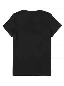 Women T-Shirts - Black - View 3