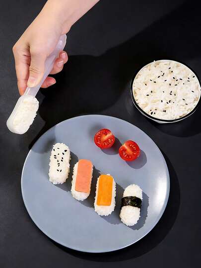 1pc Plastic Hand-Held Sushi Mold, Home And Commercial Nigiri Sushi Press, Easy To Demold, DIY Sushi Tool For Beginners, Sushi Making Tool Suitable For Beginners/Kitchen Enthusiasts