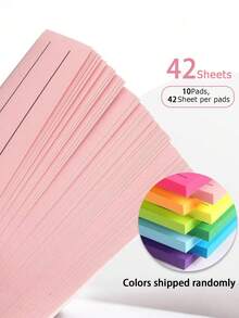420pcs/Set Sticky Notes Set: 10 Lined To-Do List Memo Pads, 3x4 Inch Sticky Notes - Essential Planning And Reminder Supplies For Home, Office And School! - Multi-color Sticky Notes - View 5