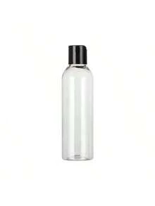 Refillable Transparent Plastic Dispenser Bottles With Black Caps - Suitable For Shampoo, Conditioner, Lotion, Cream Etc. (200ml/150ml/120ml/100ml/60ml) - Black Cap - View 5
