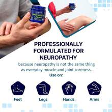 FILMFISH Neuropathy Cream - Soothing Cream For Feet, Legs, Hands, Etc. Aloe Shea Butter Gentle Clove Moisturizing Body Care Daily - Collagen - Xem 3