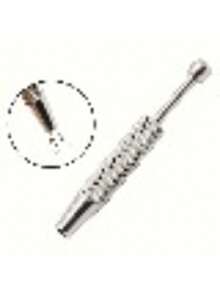 四爪精密珠宝镊子 - 宝石和钻石夹持器，适用于珠子和小零件，符合人体工程学的金属/铝制工具，珠宝制作工具 - C-銀色 - 查看 3