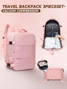 Myco Balo du lịch Wiz Air 40*30*20cm, Túi du lịch nhiều ngăn Unisex có ngăn chính 180° và ngăn đựng giày - Balo đi làm bền bỉ, dung tích lớn, thích hợp đi học, đi công tác, du lịch cuối tuần - Nhiều màu sắc, Balo du lịch, đi làm hàng ngày, Thiết kế tiện dụng, Bền bỉ, Người đam mê hoạt động ngoài trời, Chuyên gia kinh doanh - Phấn màu - Xem 11