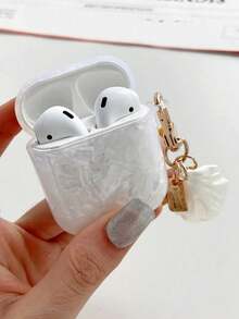 Pink Seashell Pattern Compatible With Apple Pro 3 Protective Case, Pro 2 Earphone Protective Shell, 4 Earphone Case - White - View 1