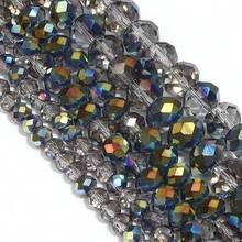 1 hạt pha lê tròn mài giác màu xanh lá cây bán trong suốt mạ điện 4/6/8mm, hạt đệm thủ công cơ bản nhiều màu sắc, sáng bóng, thời trang dùng để làm vòng tay, vòng cổ, bông tai, trang sức, mặt dây chuyền điện thoại, móc khóa, đồ trang trí. - Xem 6