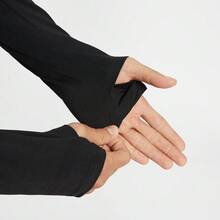 Nike Men's AS M NK DF STRIDE REALTREE MIDPOLO Knit Collared Long Sleeve Shirt TIO8316-010 - Black - View 5