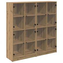 vidaXL 2 Stück Highboard Artisan-Eiche 68 X 37 X 142 Cm Holzwerkstoff - Yellow - View 2