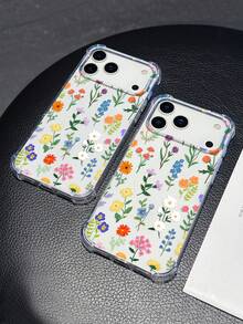 1 ốp lưng điện thoại họa tiết hoa nhiều màu sắc | Ốp bảo vệ trong suốt chống rơi vỡ - Tương thích với iPhone 17 Pro Max, Galaxy S24/S25 Plus/S23 Ultra/A16/A35/A25/A55, Pixel 9 Pro, Pixel 8, Pixel 7, Moto G85, Infinix Hot 50 Pro+ - Thiết kế tươi mới, thích hợp làm quà tặng hoặc sử dụng cá nhân, phiên bản quốc tế, không phải phiên bản nội địa. - Trong sáng - Xem 4
