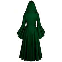 Cosplay Clothing - 251210 Green Bell-sleeve Women's Dress - View 2