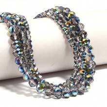 1 hạt pha lê tròn mài giác màu xanh lá cây bán trong suốt mạ điện 4/6/8mm, hạt đệm thủ công cơ bản nhiều màu sắc, sáng bóng, thời trang dùng để làm vòng tay, vòng cổ, bông tai, trang sức, mặt dây chuyền điện thoại, móc khóa, đồ trang trí. - Xem 4