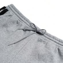 adidas 條紋中腰束腳針織運動褲 男款 - 灰色 - 查看 5