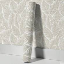 1 Piece Extra Long 45 X 300 Cm (1. 5m Self-Adhesive Wallpaper - Self-Adhesive, Waterproof, Removable Leaf Pattern Wallpaper - Modern Minimalist Vinyl Wallpaper For Living Room, Bedroom, Kitchen - Easy Installation & Damage-Free Removal - Home Culture Wallpaper, Wall Covering, Contemporary Style, Durable Material, Decorative Wall Art, Interior Architects - RW580-3M - 查看 13