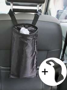 Car Trash Can, Auto Accessories, Car Supplies, Women's Car Accessories, Car Essentials, Auto Parts, Car Interior Accessories, Women's Car Interior Accessories - Black - View 16