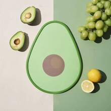 1pc Avocado Cartoon Antibacterial Cutting Board, New Year Valentine's Day Kitchen Essentials, Double-Sided Usable Thickened Plastic Chopping Board - Green - View 12