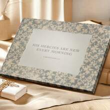 1pc His Mercies Are New Every Morning Poster, Inspirational And Motivational, Easter Decor Framed Wall Art, Wrapped Canvas Poster Vintage Prints, - Minimalist, Typography, Minimalist, Graphic Design Style, Birthday Party Decor, Decorative Wall Art for Living Room Bedroom Office, Hanging Hardware Included - Wrapped Framed Canvas, Horizontal - Lienzo enmarcado - Ver 3