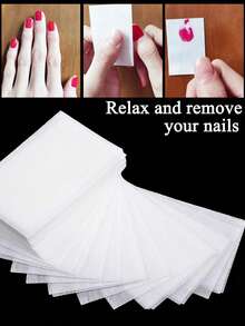 1260/630/10PCS Nail Removal And Cleaning Towel, Nail Removal Cotton, Non-Fuzzing Hard Nail Cleaning And Washing Towel, Nail Removal Tools, Nail Cleaning And Wiping Cotton Sheet. - Multicolor - View 4